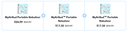 borg's MyAirBud Portable Nebulizer (trio)